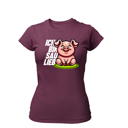 Ich bin Sau Lieb | Premium T Shirt Frauen
