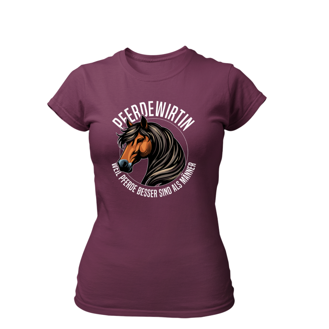 Pferdewirtin Weil Pferde besser sind als Männer | Premium T Shirt Frauen