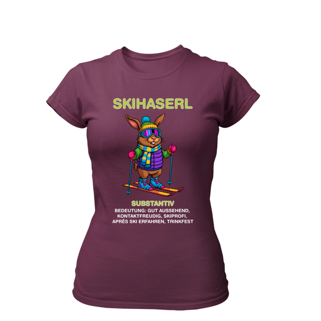 Skihaserl Bedeutung | Premium T Shirt Frauen