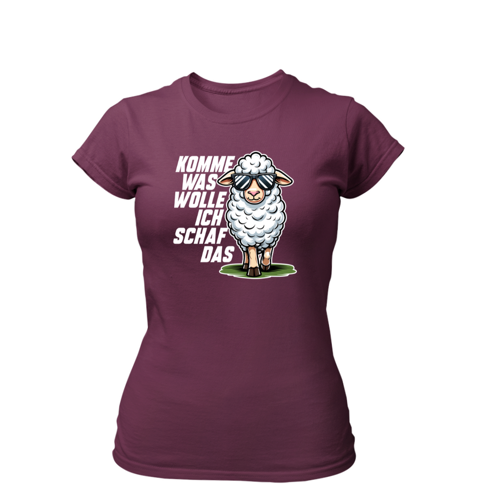 Komme was Wolle ich Schaf das | Premium T Shirt Frauen