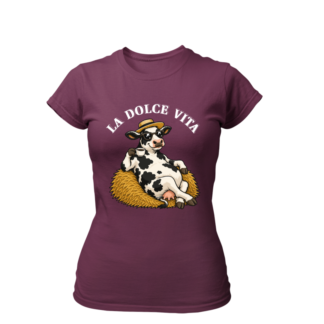 La Dolce Vita Kuh | Premium T Shirt Frauen