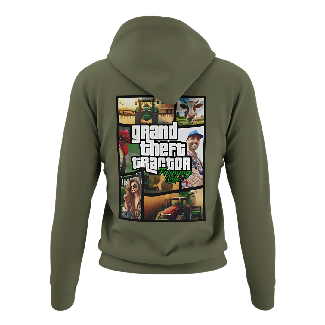 *NEU* Grand Theft "Farming Vibes" Premium *Rückseite* - Hoodie