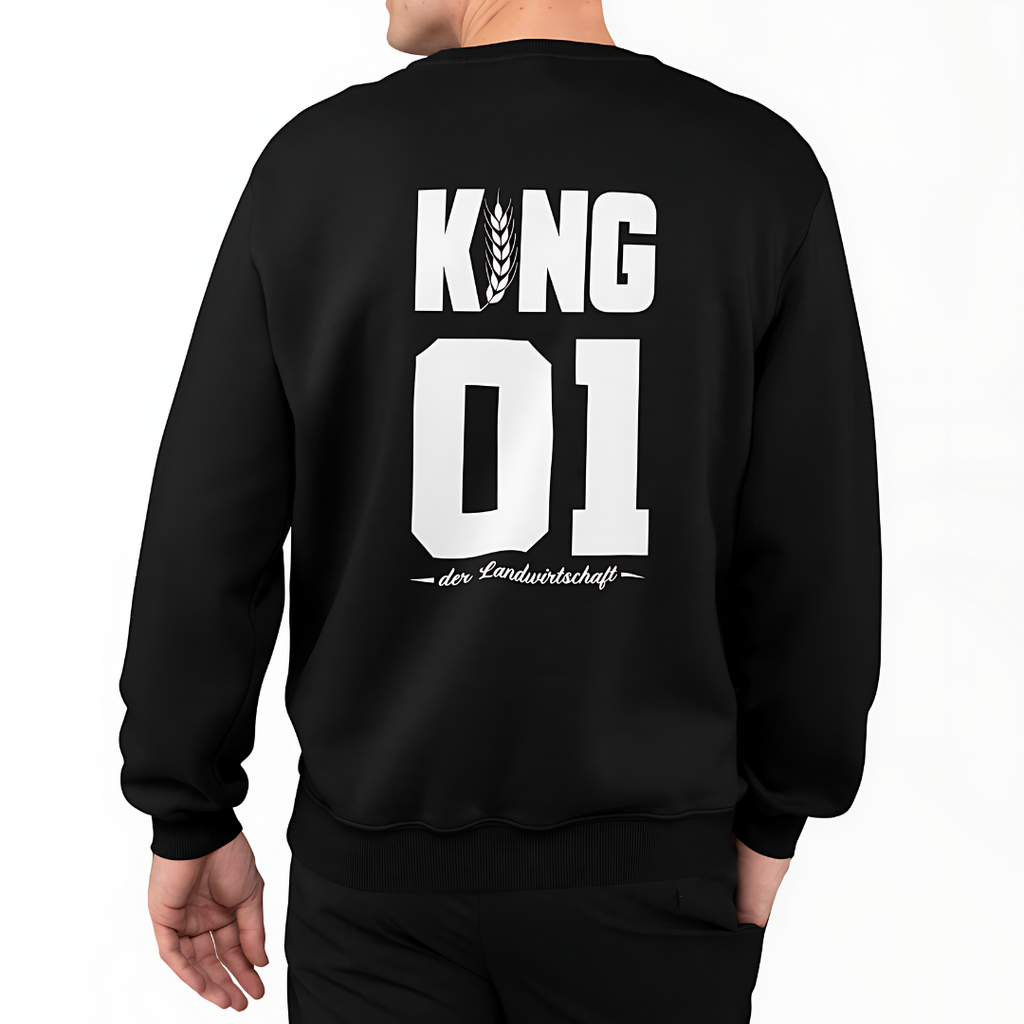 KING der Landwirtschaft Rückseite | Premium Sweater
