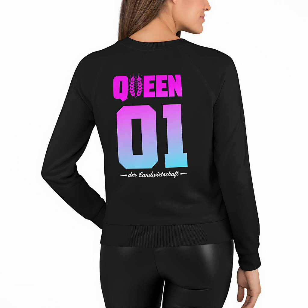 QUEEN der Landwirtschaft Rückseite | Premium Sweater