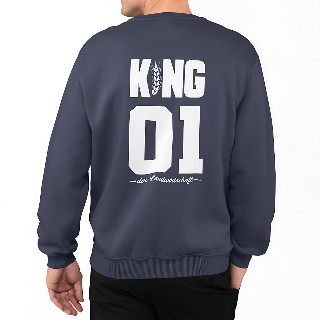 KING der Landwirtschaft Rückseite | Premium Sweater