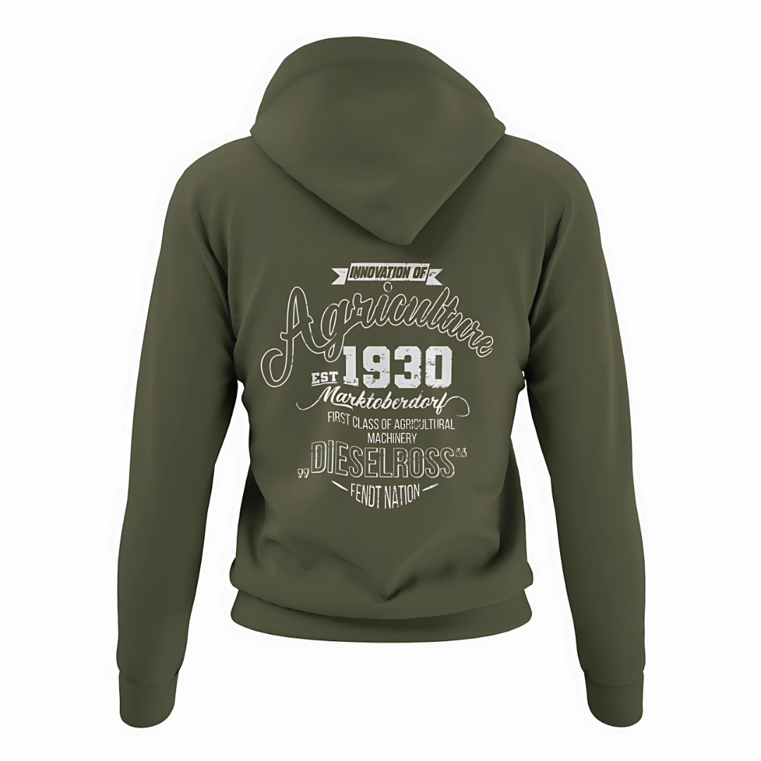 *NEU* Fendt History Vintage *Rückseite* Premium - Hoodie