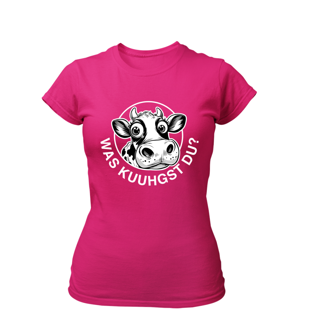 Was Kuuhgst Du | Premium T Shirt Frauen