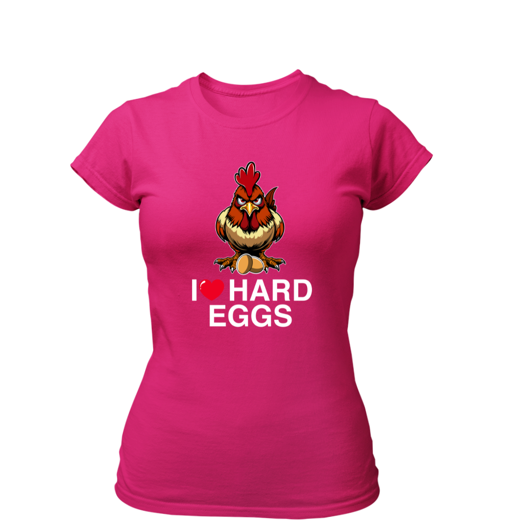 I Love Hard Eggs | Premium T Shirt Frauen