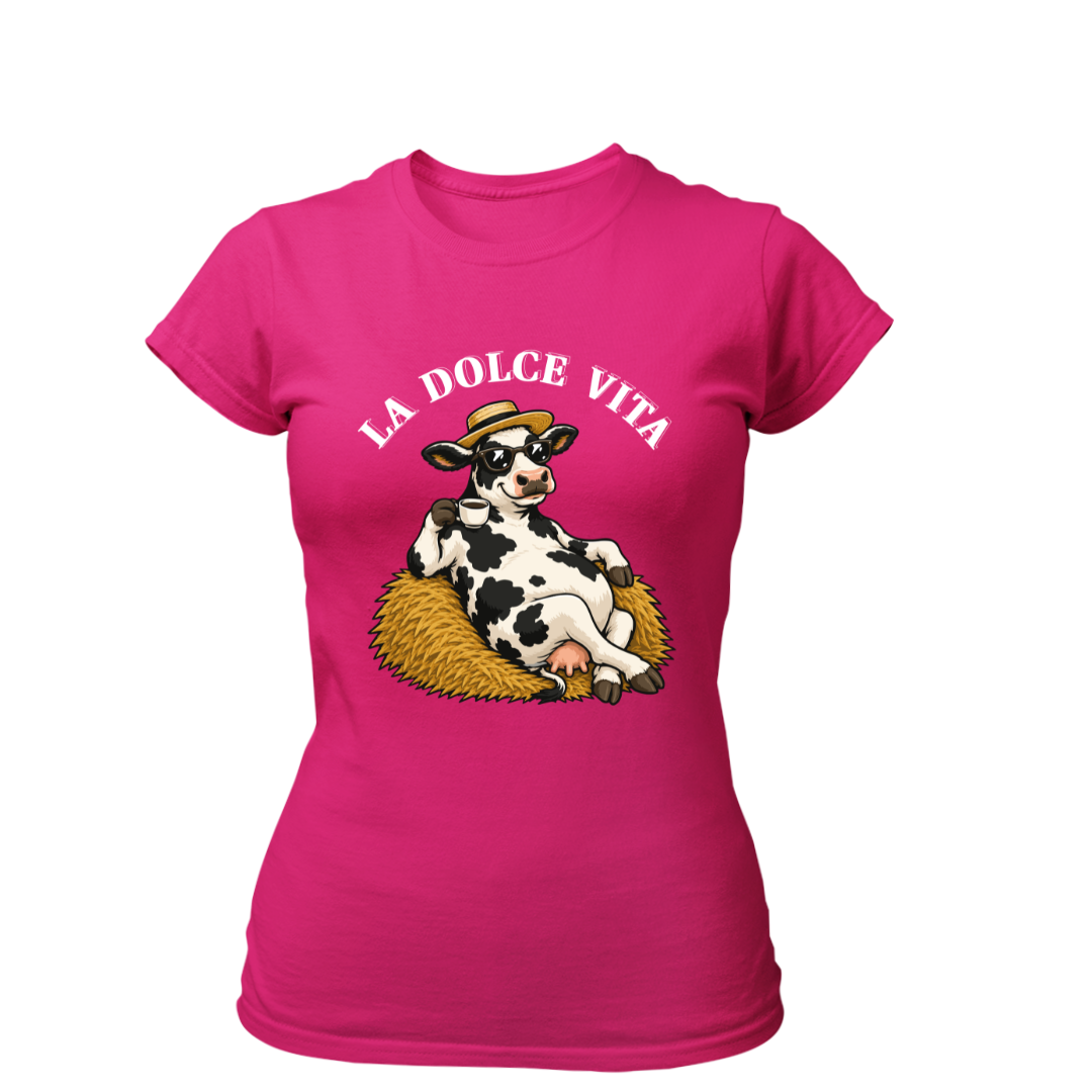 La Dolce Vita Kuh | Premium T Shirt Frauen