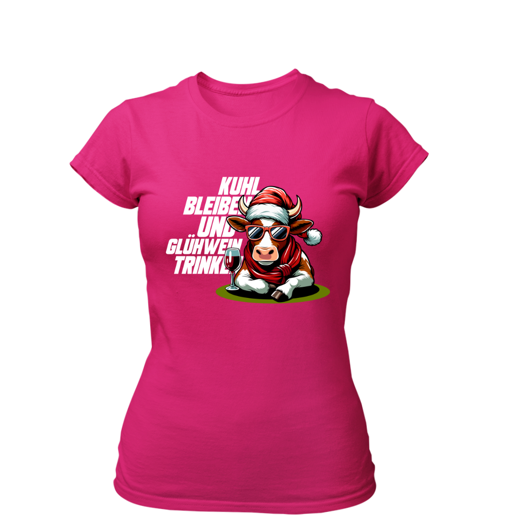 Kuhl bleiben und Glühwein trinken | Premium T Shirt Frauen