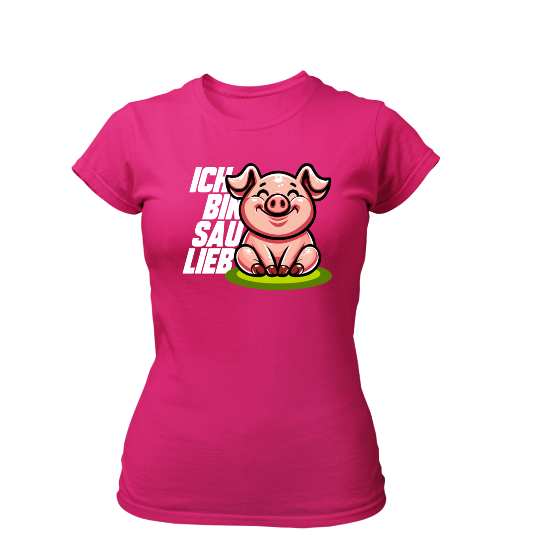 Ich bin Sau Lieb | Premium T Shirt Frauen