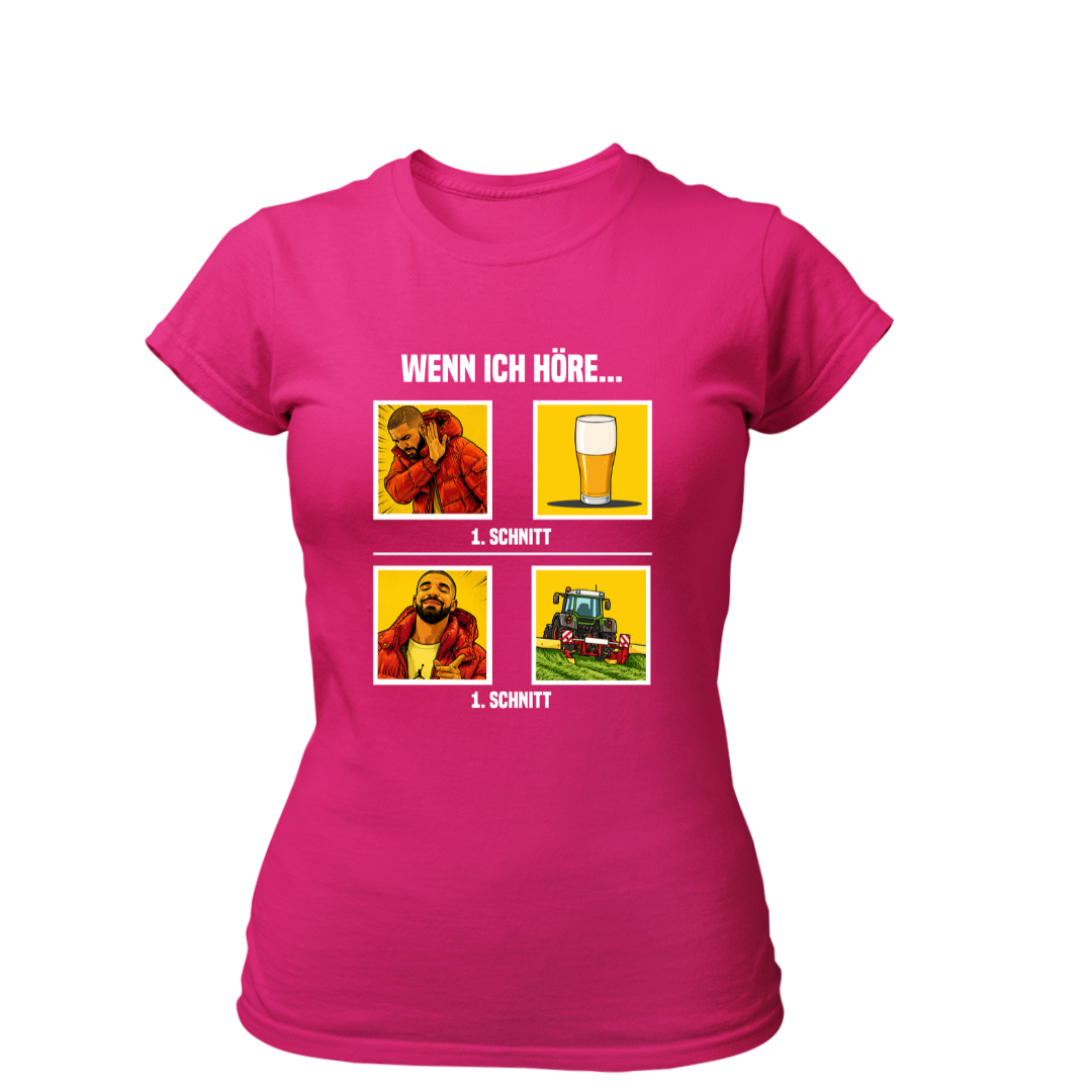 Wenn Ich höre 1 Schnitt | Premium T Shirt Frauen