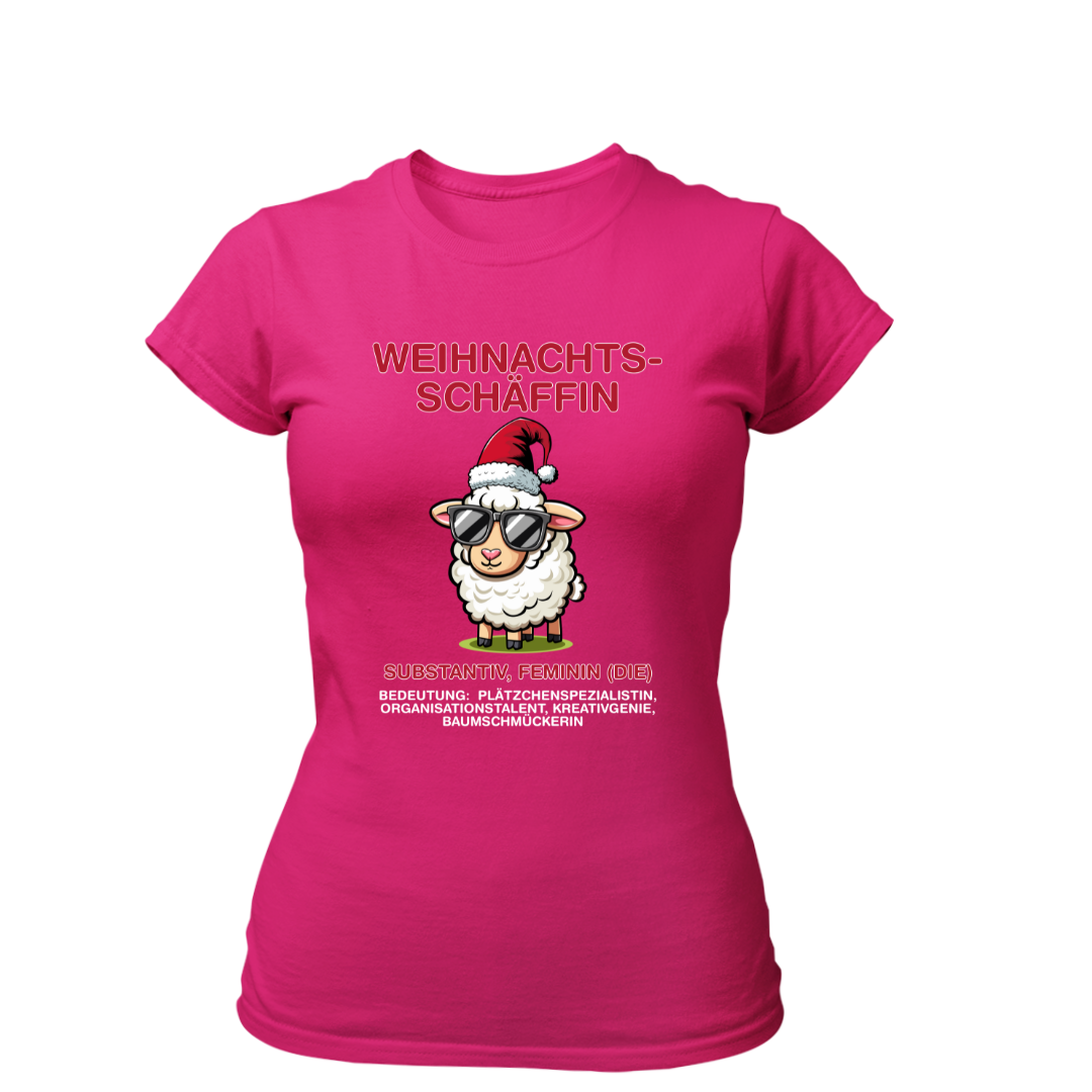 Weihnachtsschäffin Bedeutung | Premium T Shirt Frauen