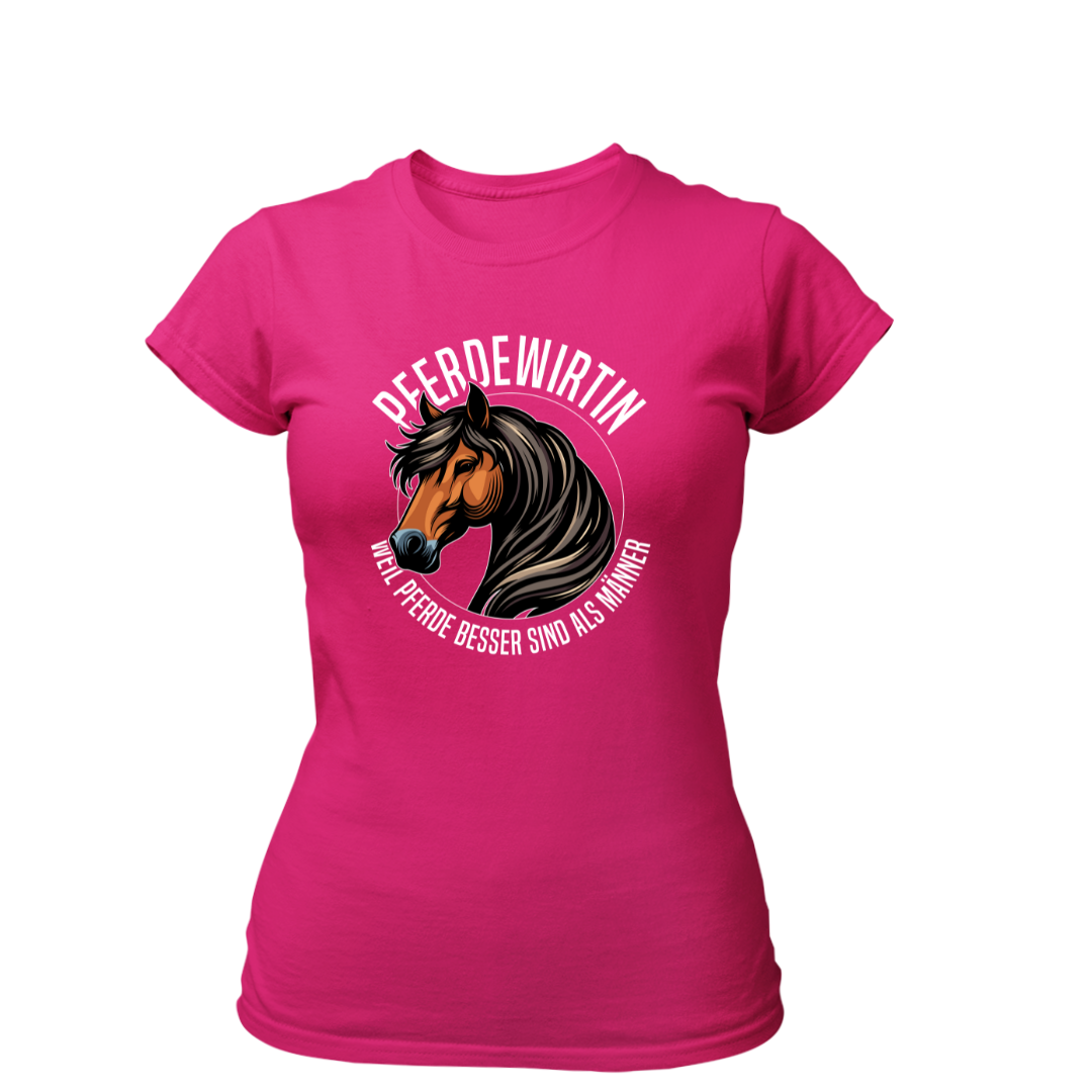 Pferdewirtin Weil Pferde besser sind als Männer | Premium T Shirt Frauen