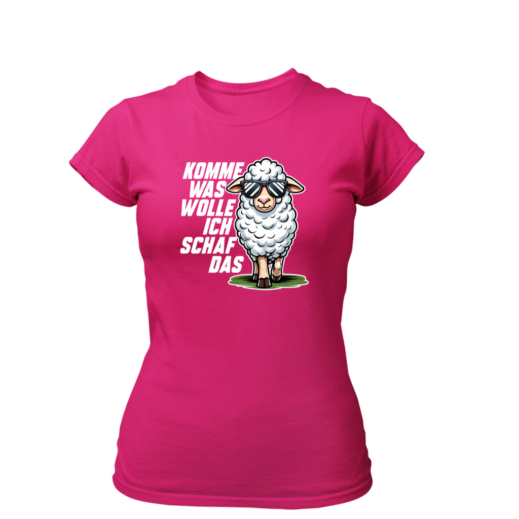 Komme was Wolle ich Schaf das | Premium T Shirt Frauen