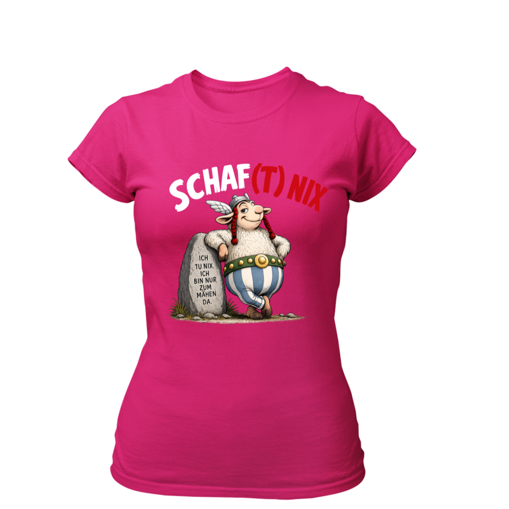Schafft Nix Comic | Premium T Shirt Frauen