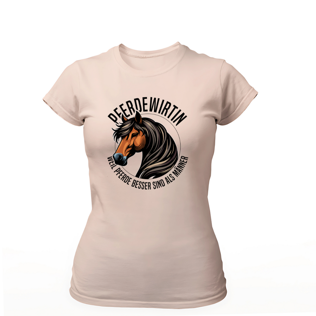 Pferdewirtin Weil Pferde besser sind als Männer | Premium T Shirt Frauen