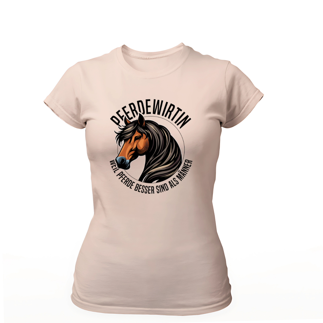 Pferdewirtin Weil Pferde besser sind als Männer | Premium T Shirt Frauen