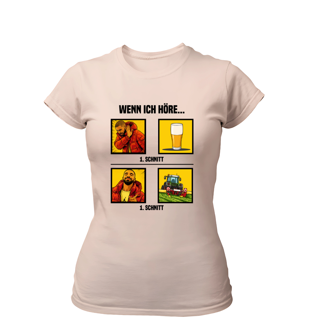Wenn Ich höre 1 Schnitt | Premium T Shirt Frauen