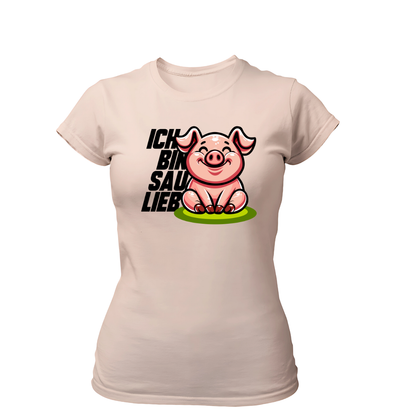 Ich bin Sau Lieb | Premium T Shirt Frauen