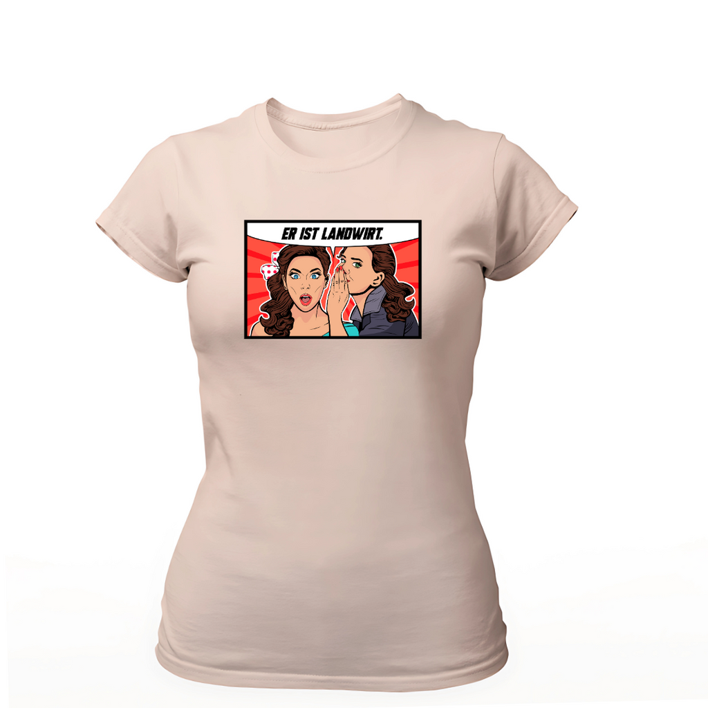 Er ist Landwirt | Premium T Shirt Frauen