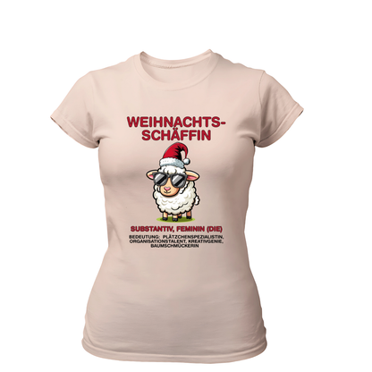Weihnachtsschäffin Bedeutung | Premium T Shirt Frauen