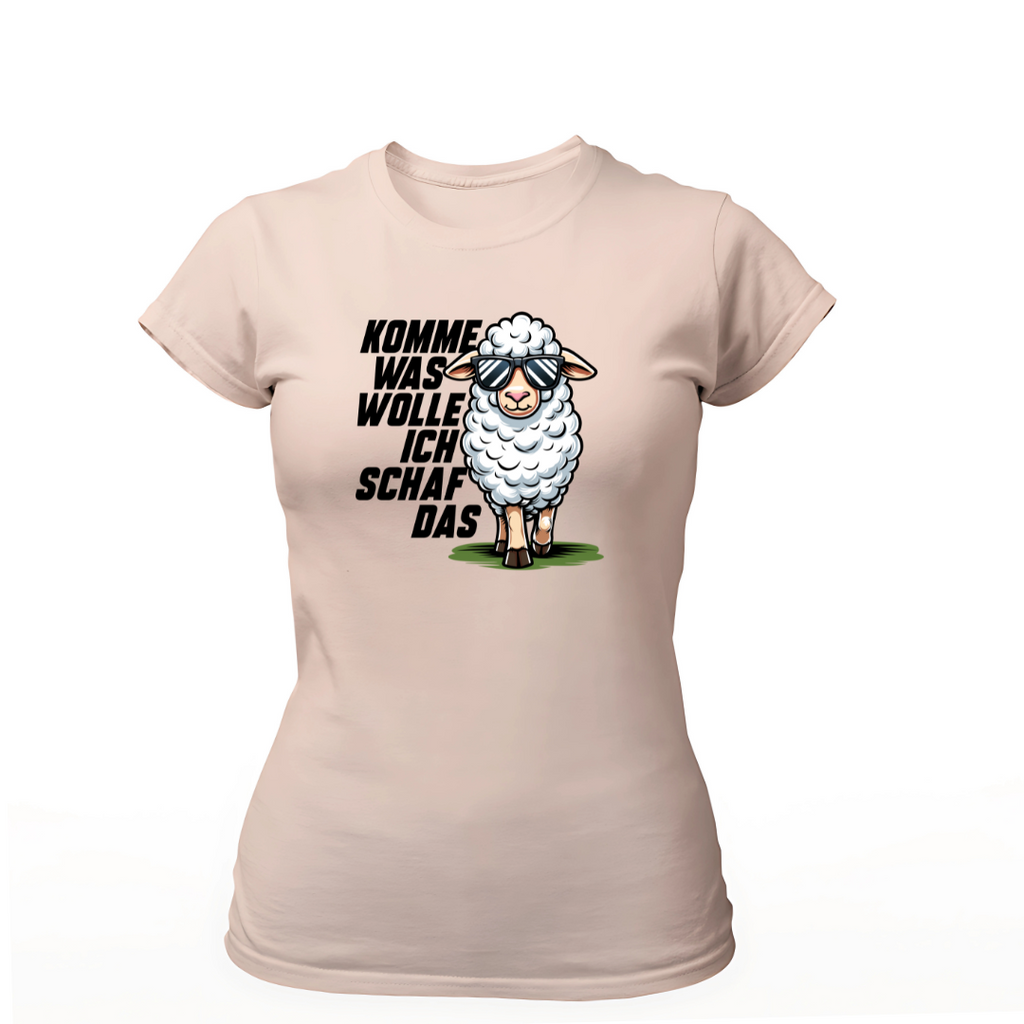 Komme was Wolle ich Schaf das | Premium T Shirt Frauen