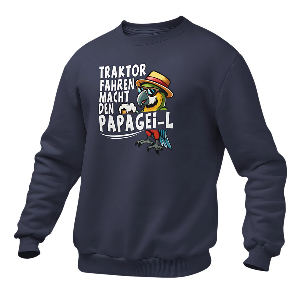 Traktor fahren macht den Papagei-L | Premium Sweater