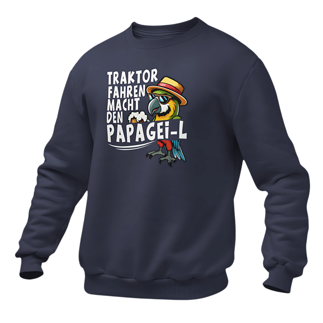 *NEU* Traktor fahren macht den Papagei-L Premium - Sweater