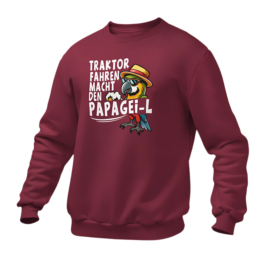 *NEU* Traktor fahren macht den Papagei-L Premium - Sweater