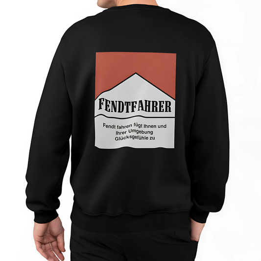 Fendtfahrer Glücksgefühle Zigaretten Motiv Rückseite | Premium Sweater