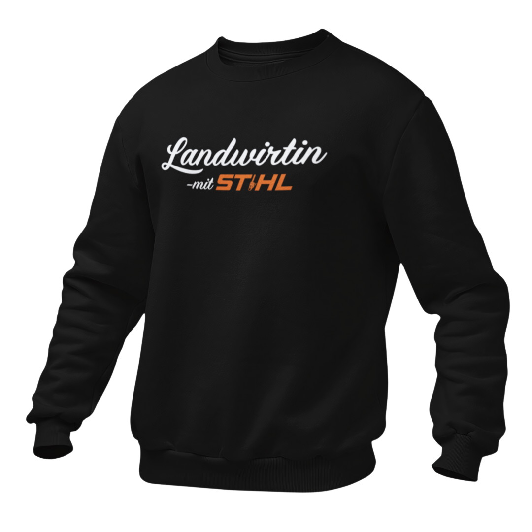 Landwirtin mit Stihl Premium - Sweater