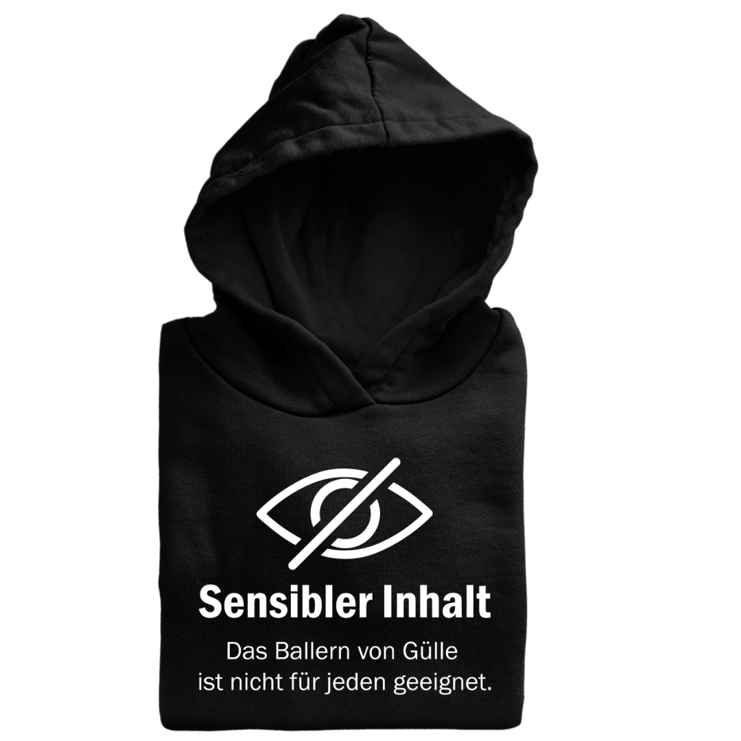 *NEU* "Sensibler Inhalt" Gülle ballern Premium - Hoodie