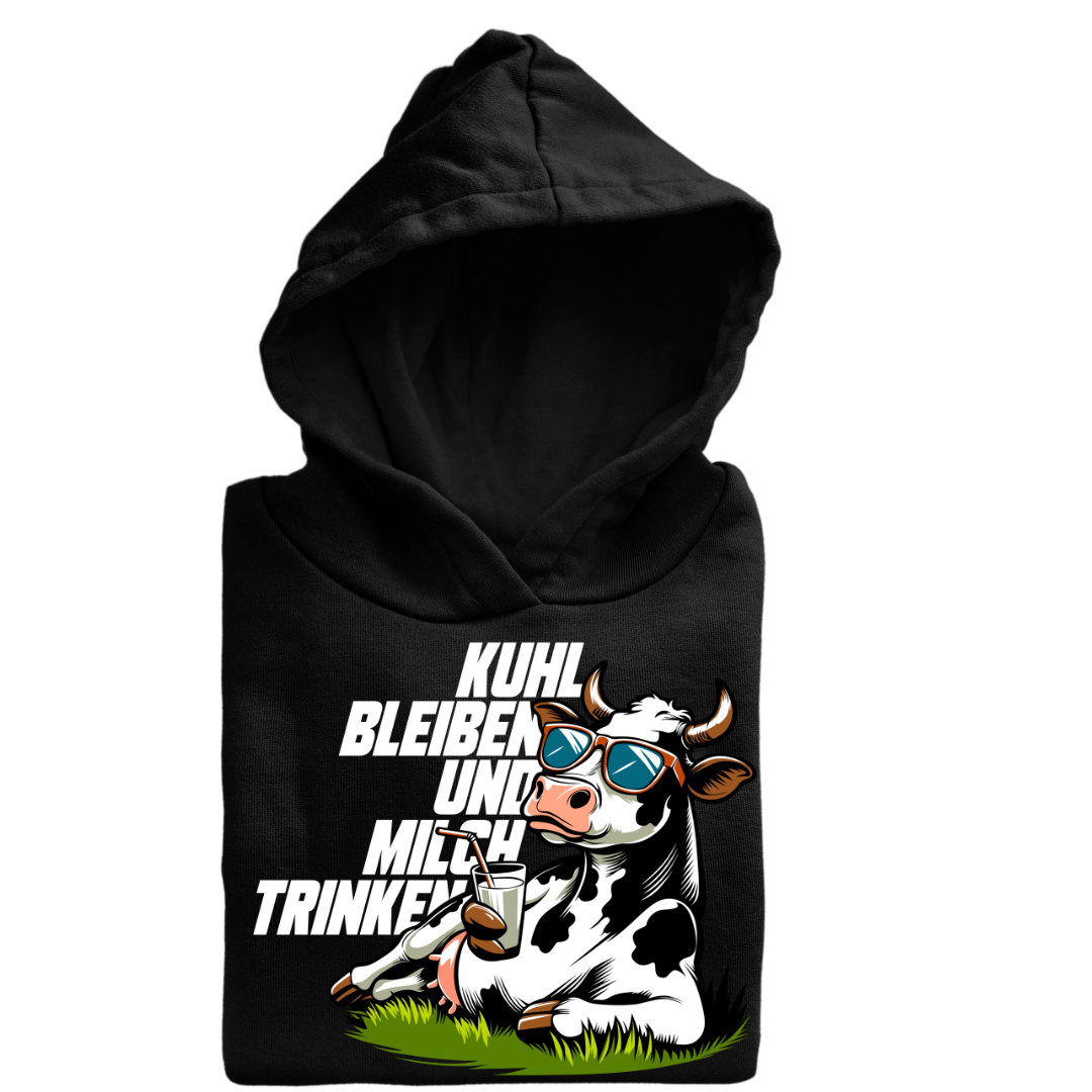 Kuhl bleiben und Milch trinken | Premium Hoodie