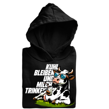 Kuhl bleiben und Milch trinken | Premium Hoodie