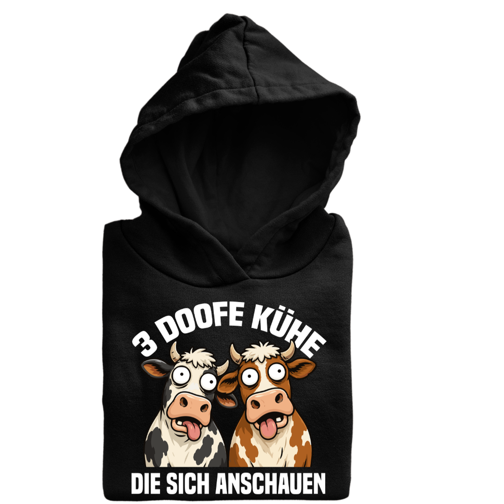 3 Doofe Kühe die sich anschauen | Classic Hoodie