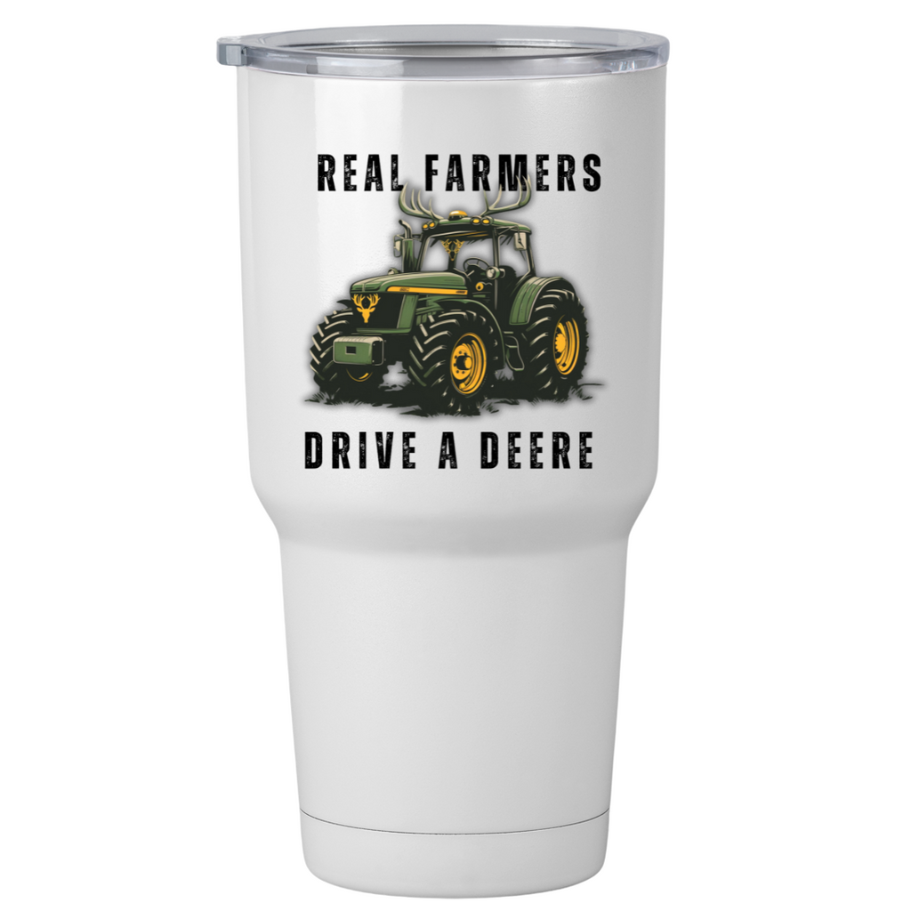 Real Farmers Drive a Deere | Thermobecher