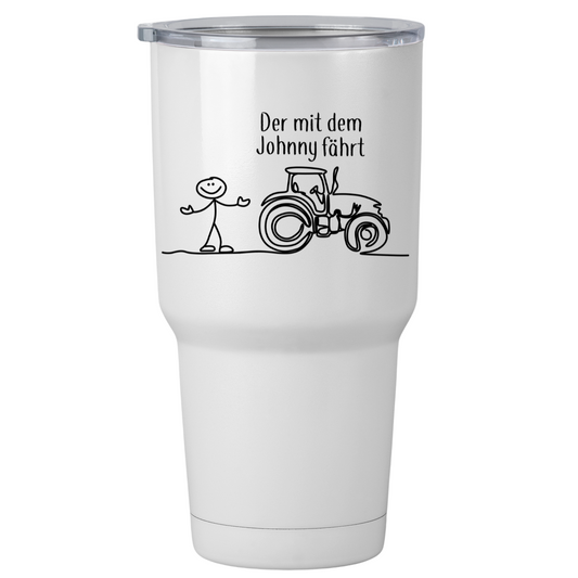 Der mit dem Johnny fährt | Thermobecher