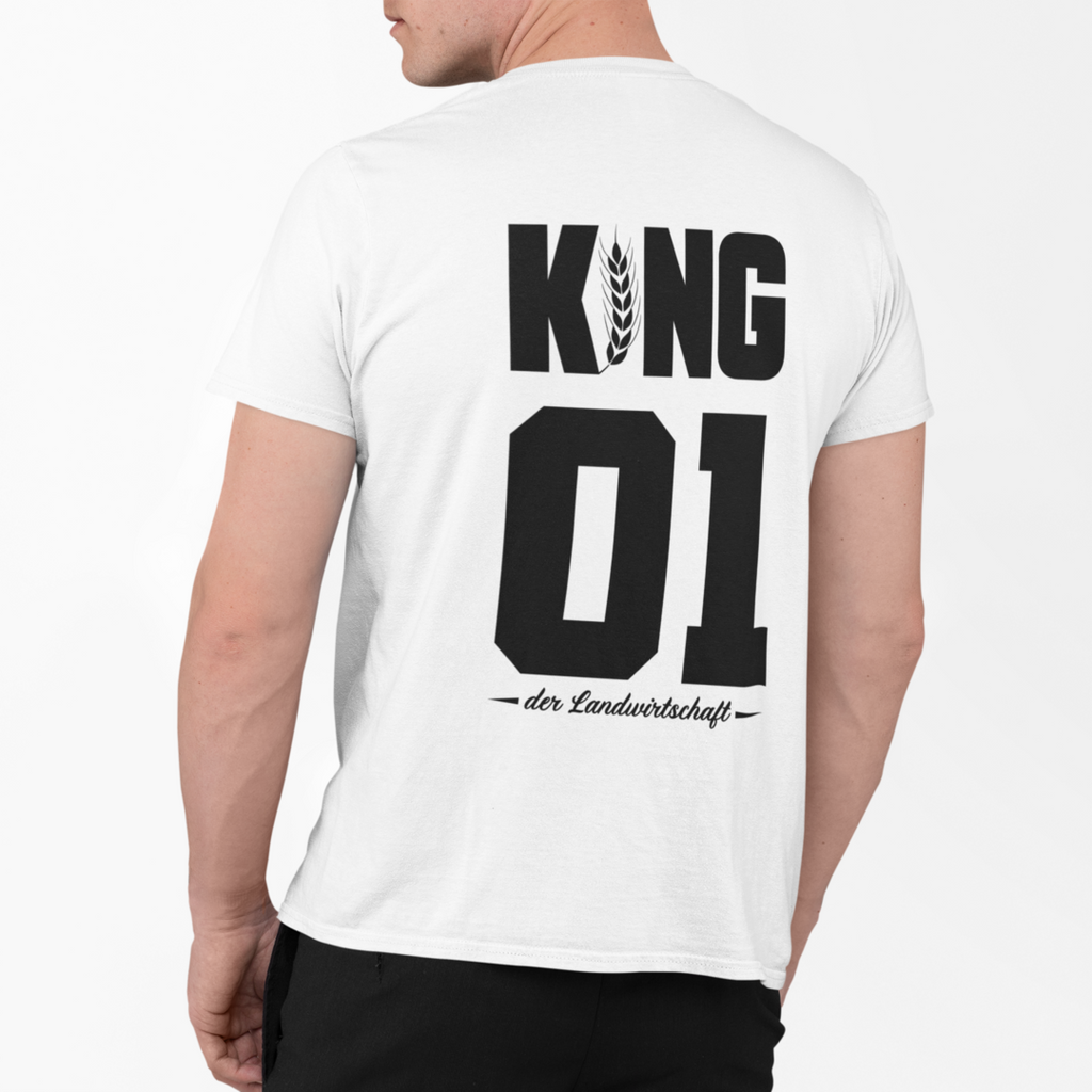 KING der Landwirtschaft Rückseite | Premium T Shirt