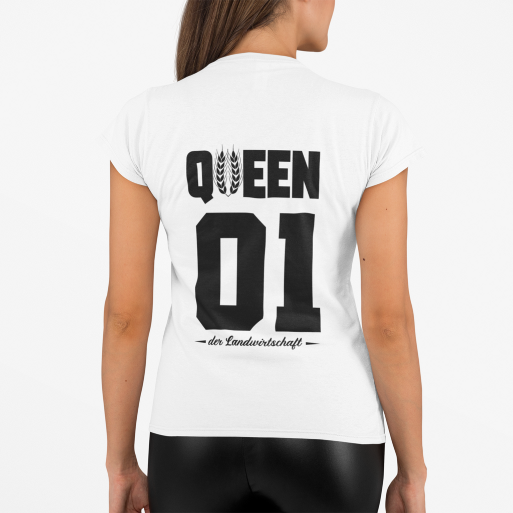 QUEEN der Landwirtschaft#2 Rückseite | Premium T Shirt